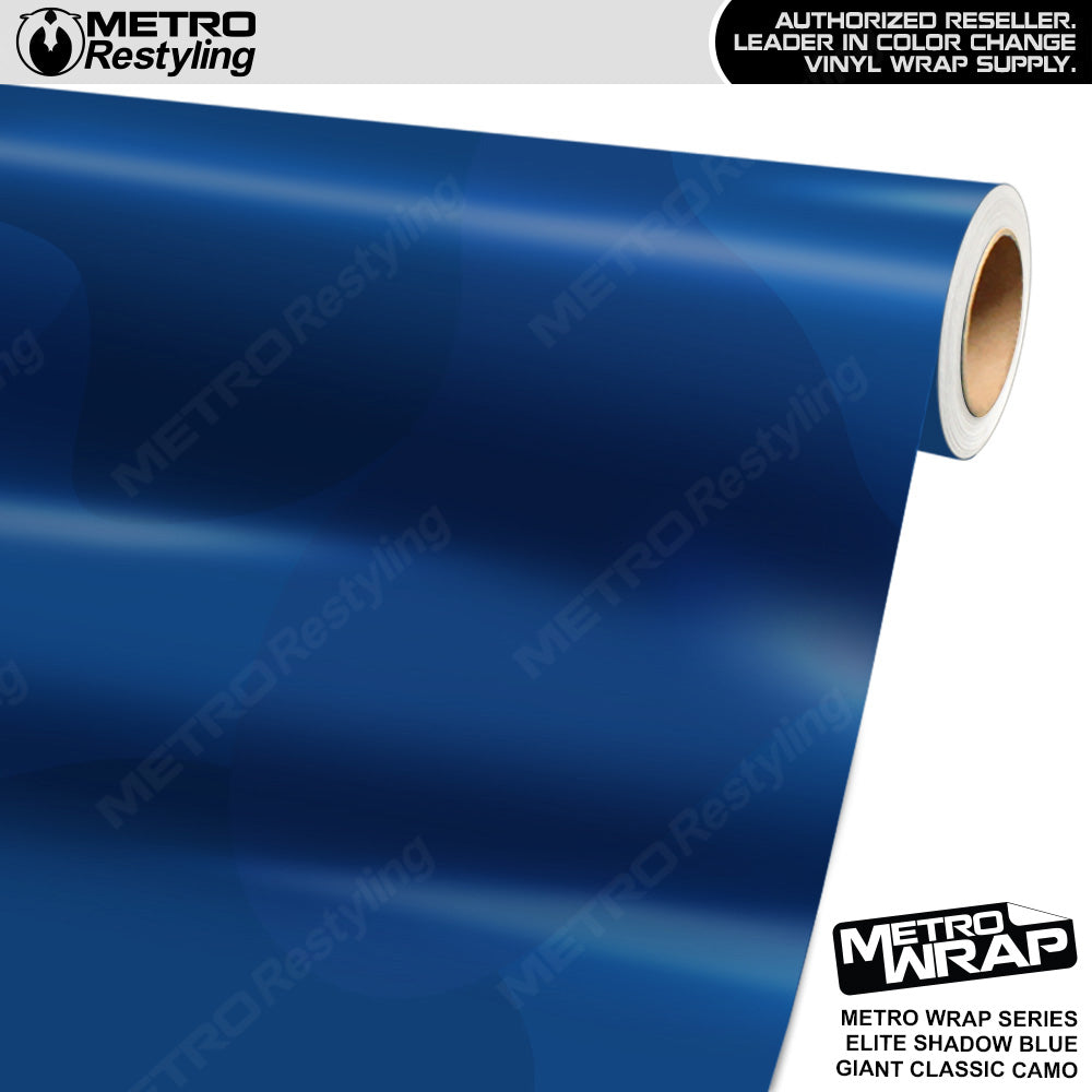 Metro Wrap Giant Classic Elite Shadow Blue Camouflage Vinyl Film