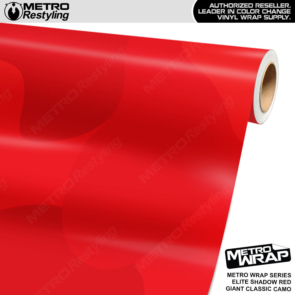 Metro Wrap Giant Classic Elite Shadow Red Camouflage Vinyl Film