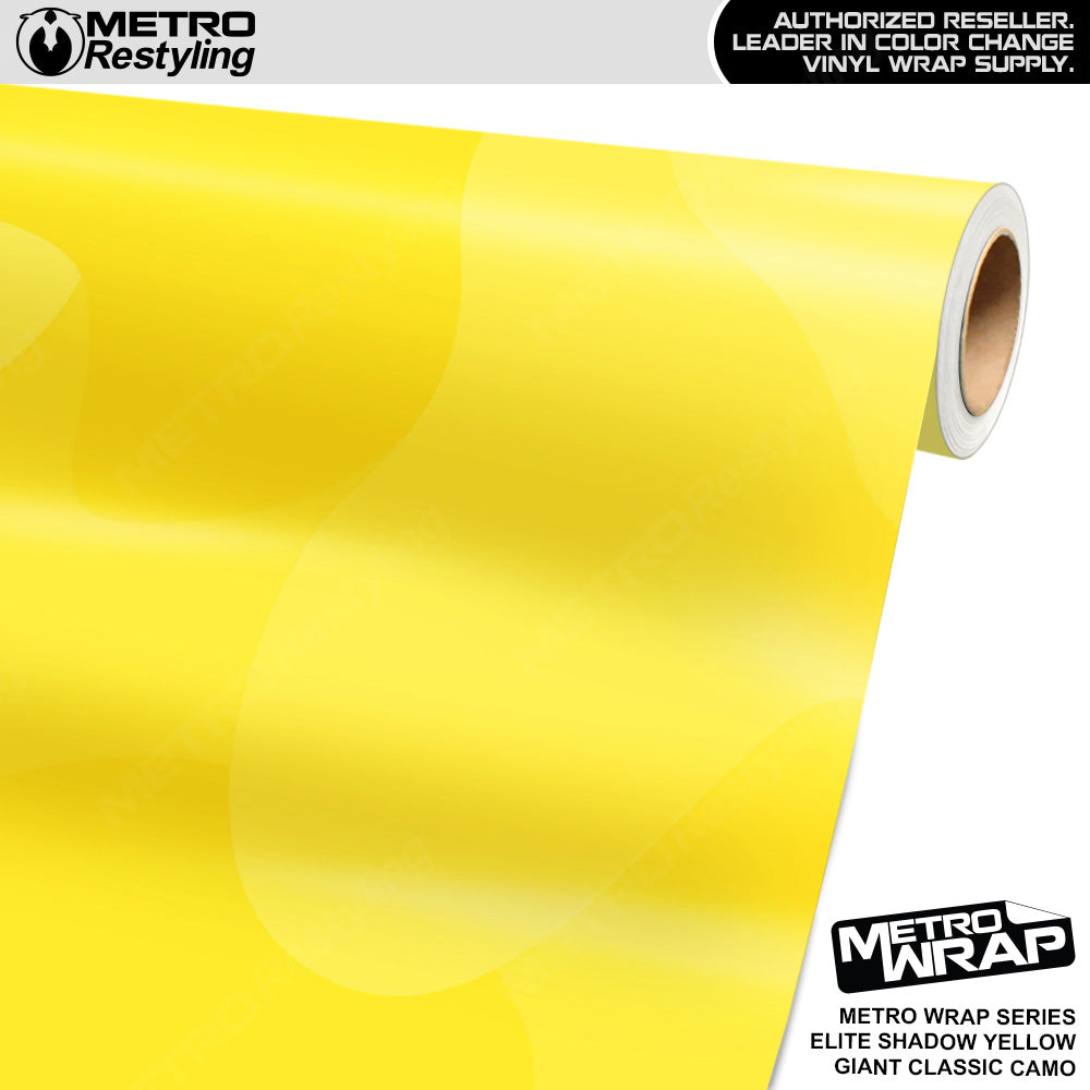 Metro Wrap Giant Classic Elite Shadow Yellow Camouflage Vinyl Film