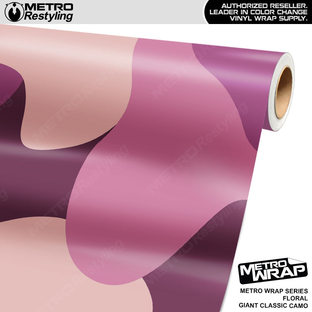 Metro Wrap Giant Classic Floral Camouflage Vinyl Film