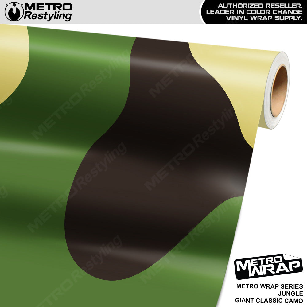 Metro Wrap Giant Classic Jungle Camouflage Vinyl Film