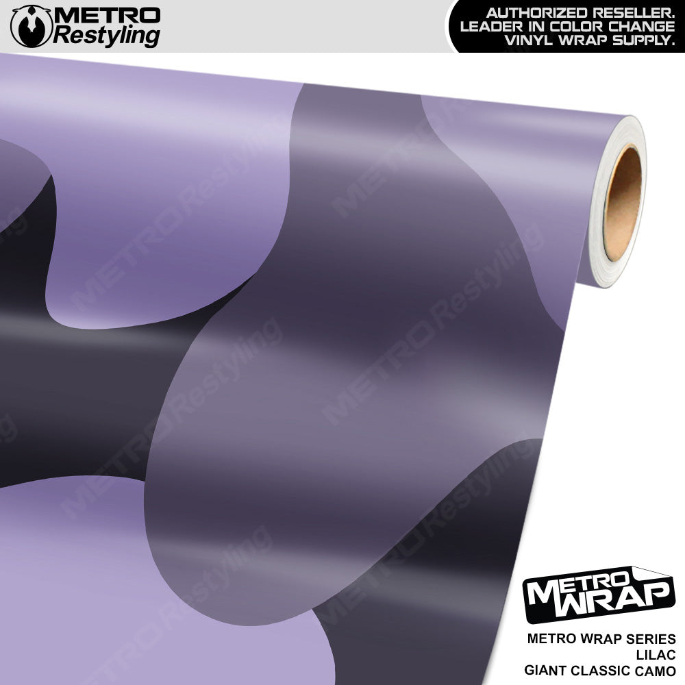 Metro Wrap Giant Classic Lilac Camouflage Vinyl Film
