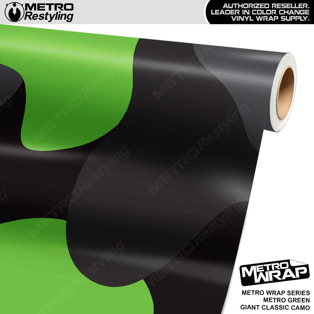 Metro Wrap Giant Classic Metro Green Camouflage Vinyl Film