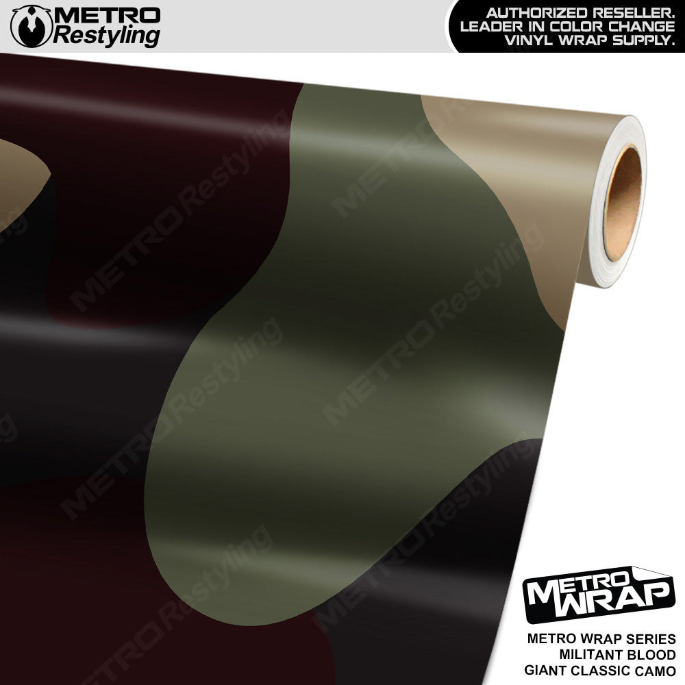Metro Wrap Giant Classic Militant Blood Camouflage Vinyl Film