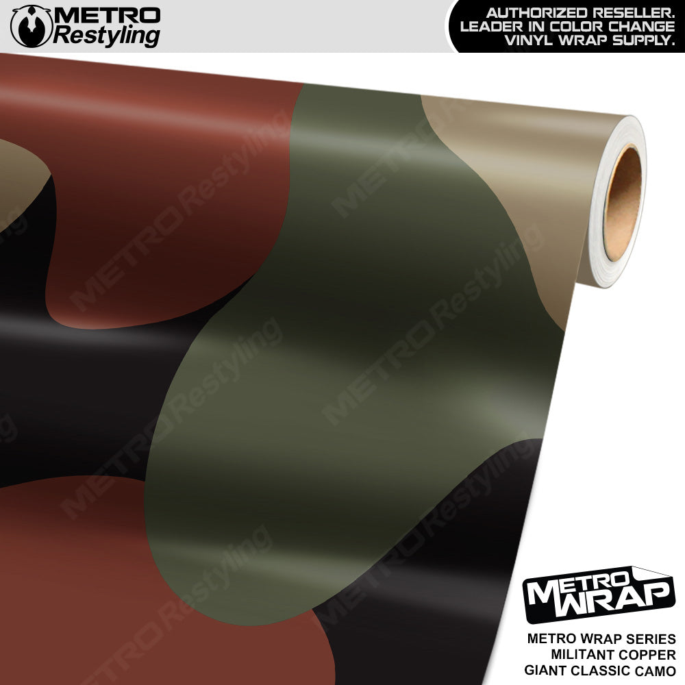 Metro Wrap Giant Classic Militant Copper Camouflage Vinyl Film