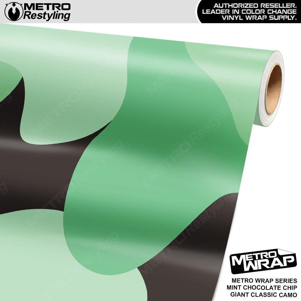 Metro Wrap Giant Classic Mint Chocolate Chip Camouflage Vinyl Film
