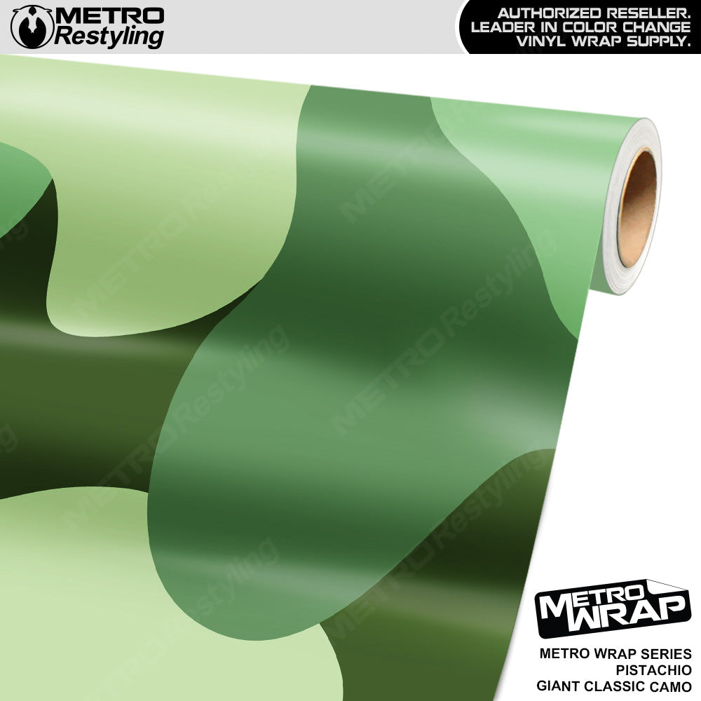 Metro Wrap Giant Classic Pistachio Camouflage Vinyl Film