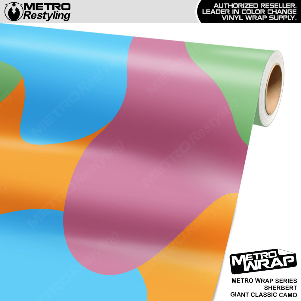 Metro Wrap Giant Classic Sherbert Camouflage Vinyl Film