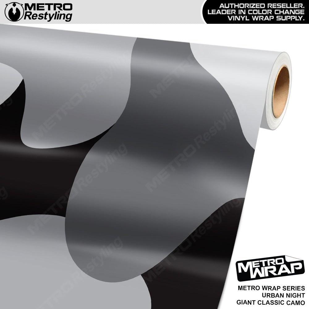 Metro Wrap Giant Classic Urban Night Camouflage Vinyl Film