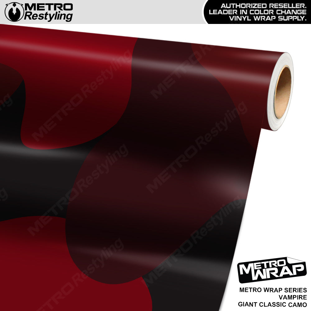 Metro Wrap Giant Classic Vampire Red Camouflage Vinyl Film