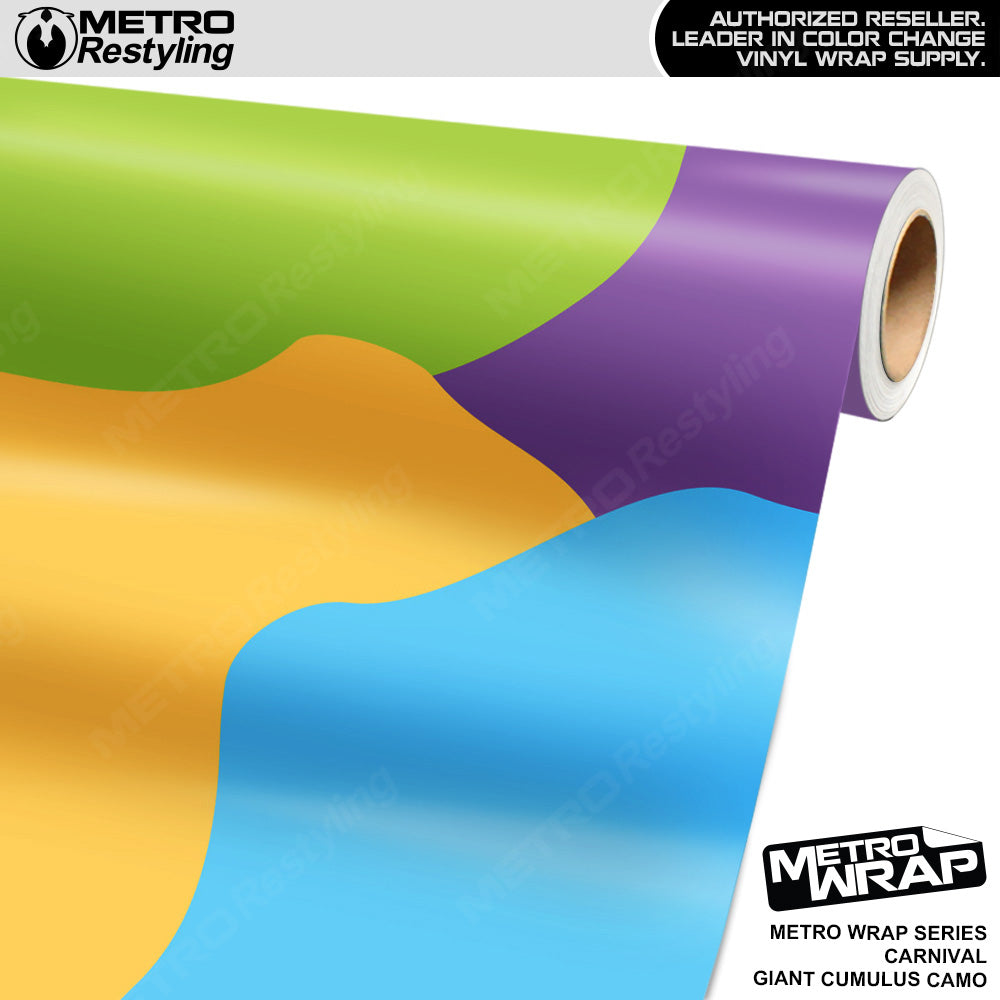 Metro Wrap Giant Cumulus Carnival Camouflage Vinyl Film