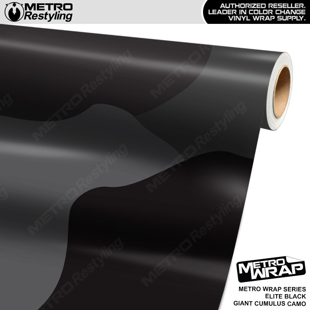 Metro Wrap Giant Cumulus Elite Black Camouflage Vinyl Film