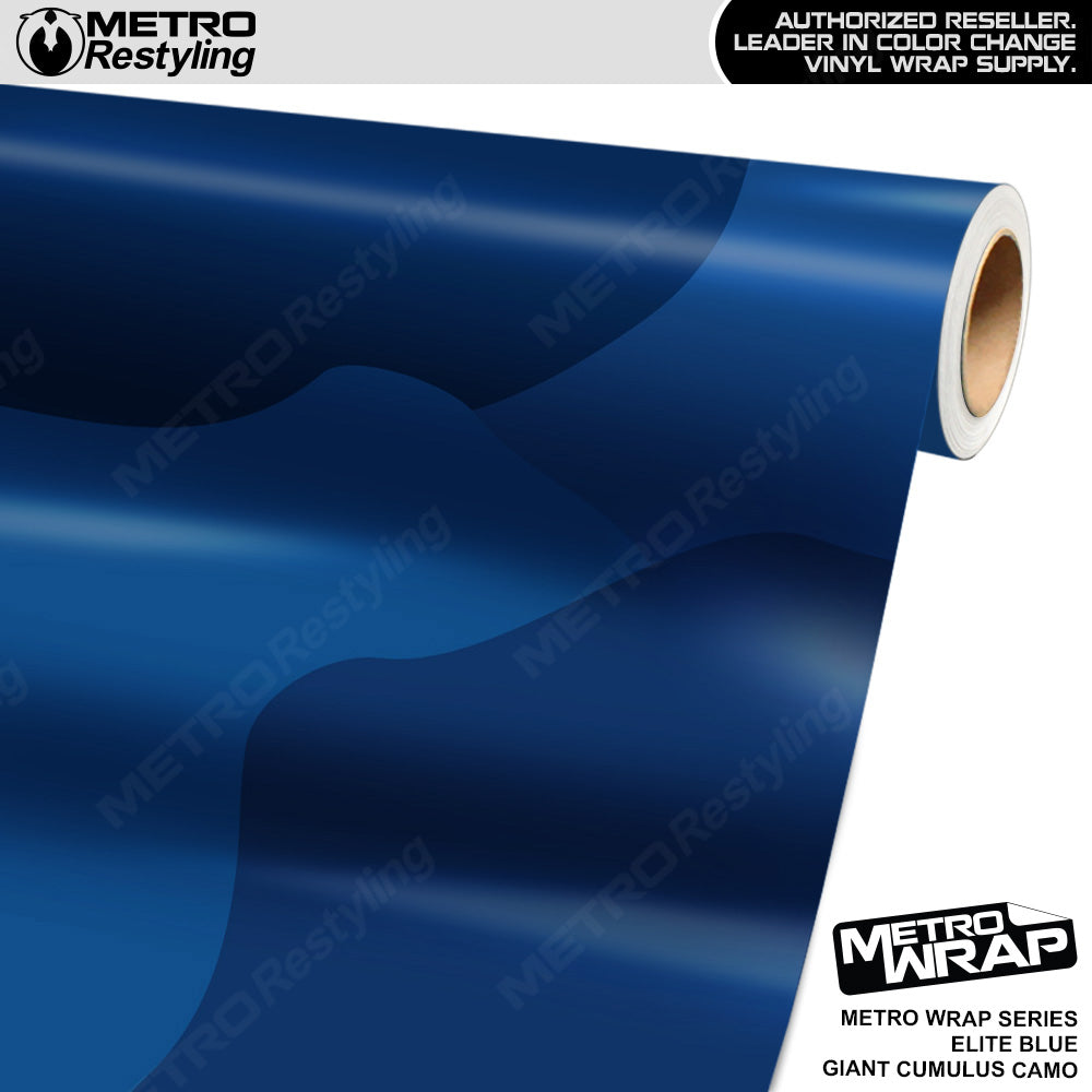 Metro Wrap Giant Cumulus Elite Blue Camouflage Vinyl Film