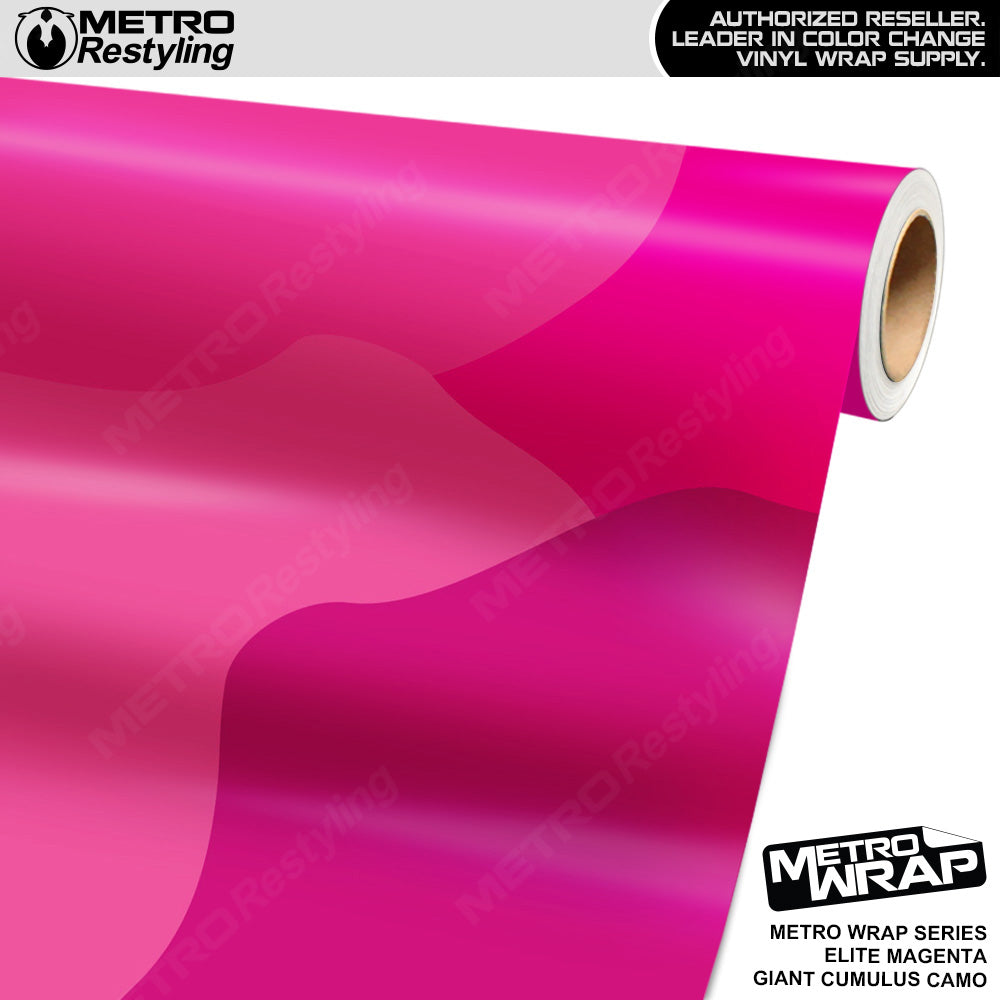 Metro Wrap Giant Cumulus Elite Magenta Camouflage Vinyl Film