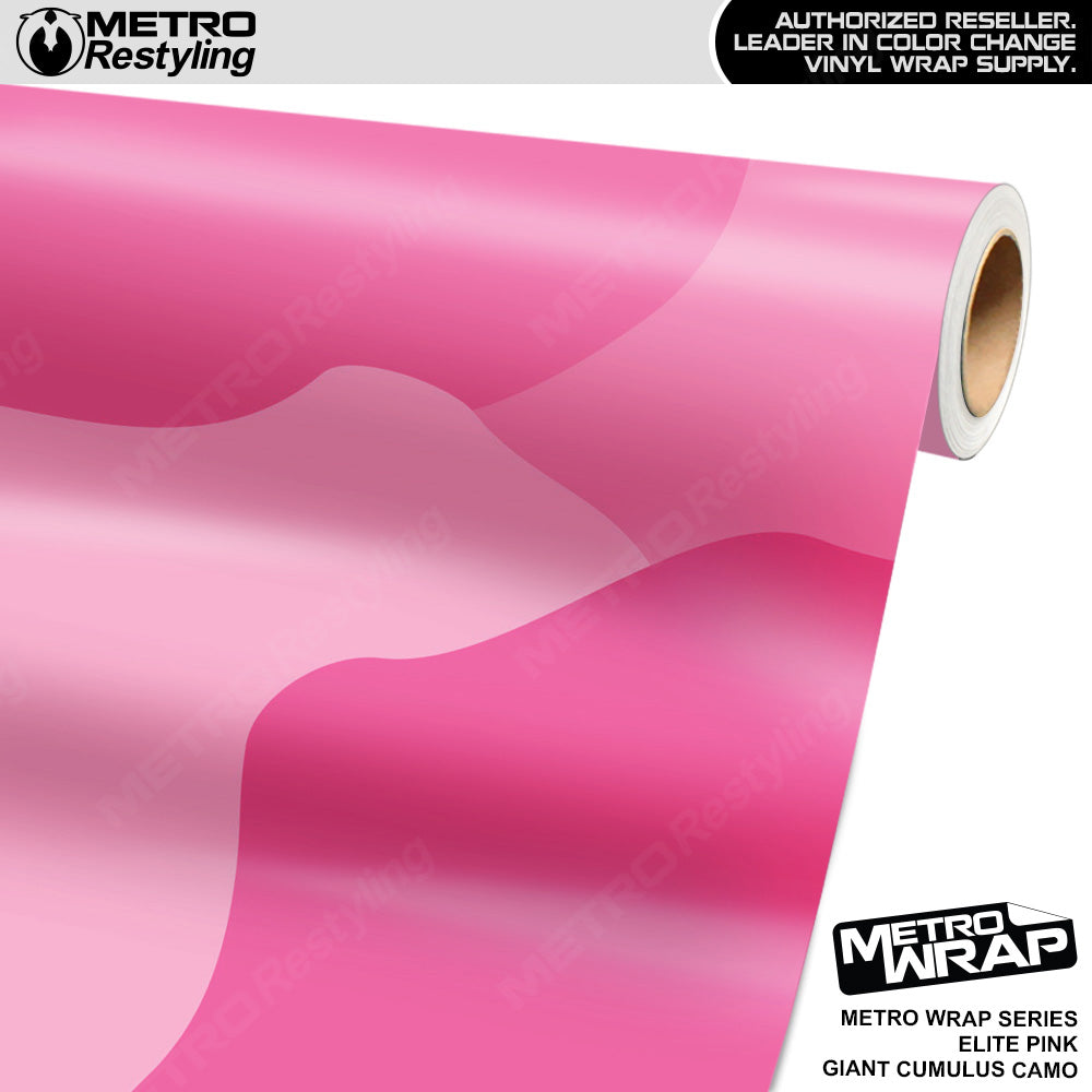Metro Wrap Giant Cumulus Elite Pink Camouflage Vinyl Film