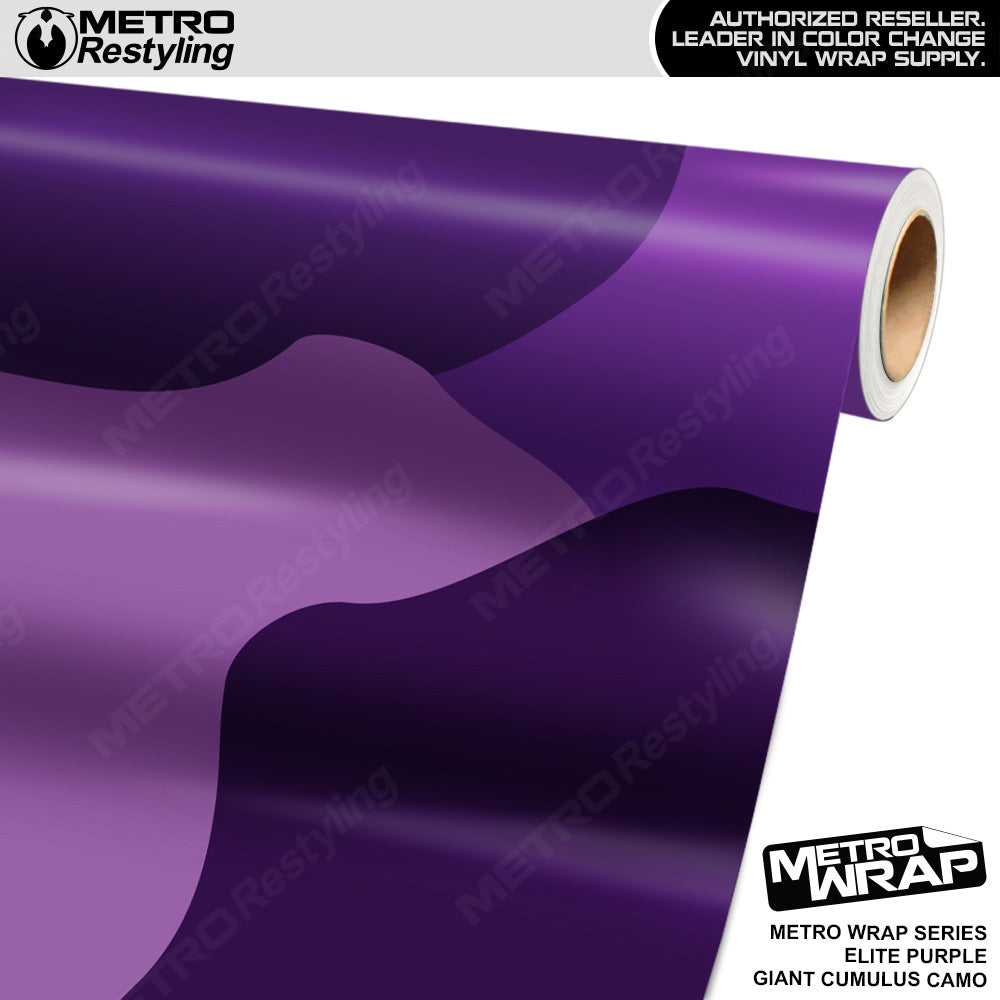 Metro Wrap Giant Cumulus Elite Purple Camouflage Vinyl Film