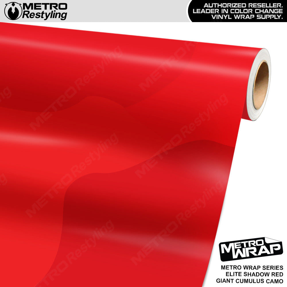 Metro Wrap Giant Cumulus Elite Shadow Red Camouflage Vinyl Film