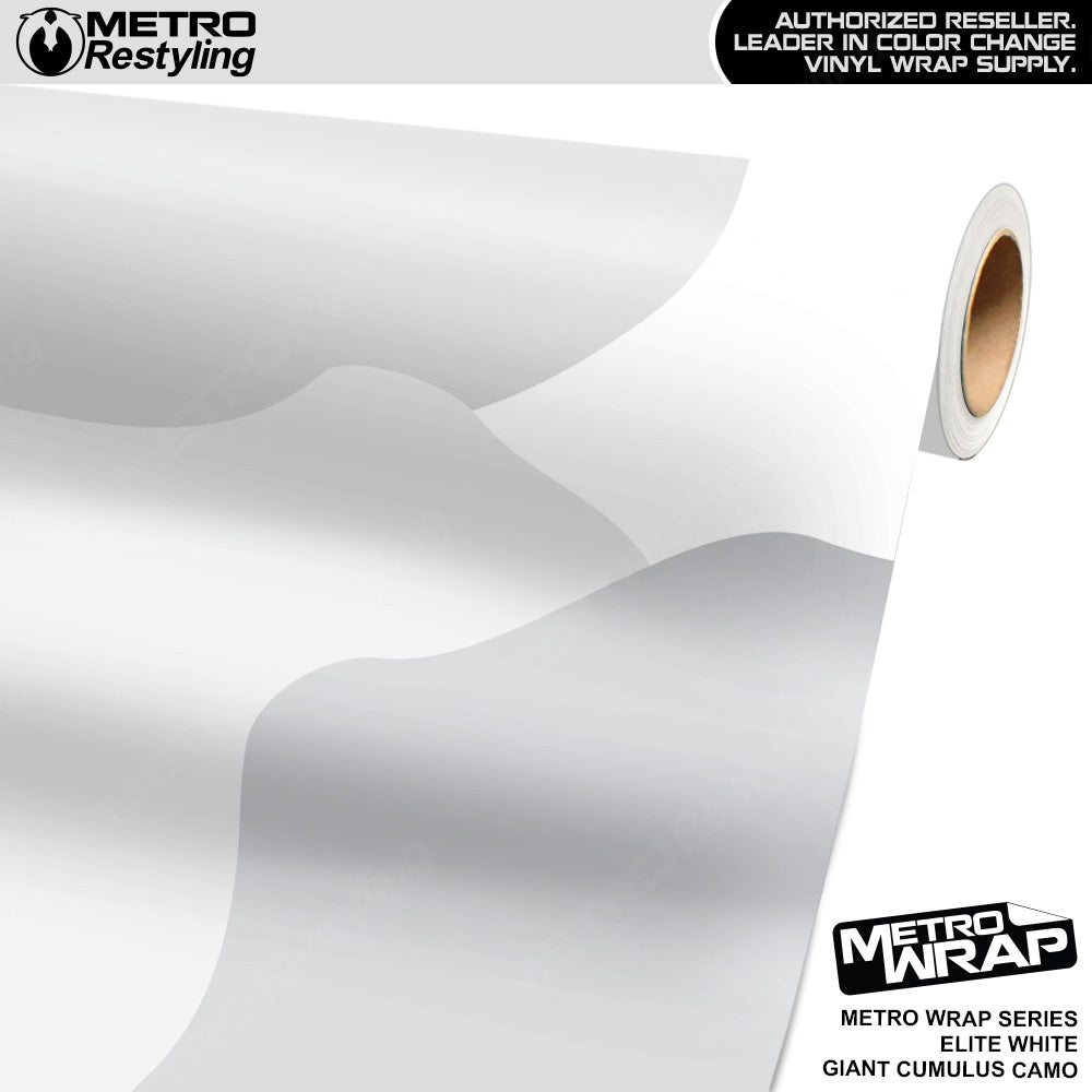 Metro Wrap Giant Cumulus Elite White Camouflage Vinyl Film