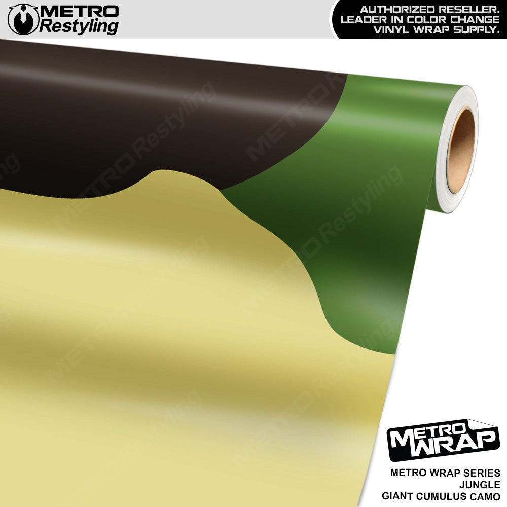 Metro Wrap Giant Cumulus Jungle Camouflage Vinyl Film