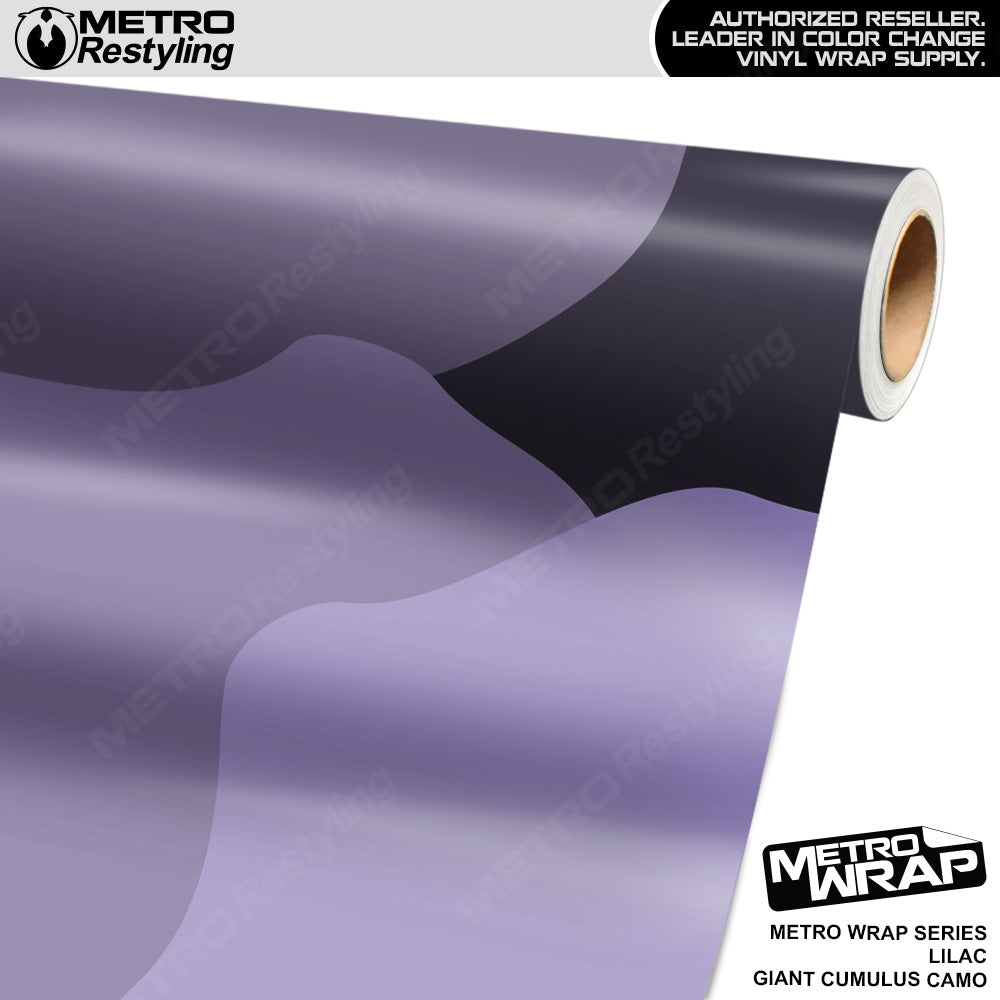 Metro Wrap Giant Cumulus Lilac Camouflage Vinyl Film