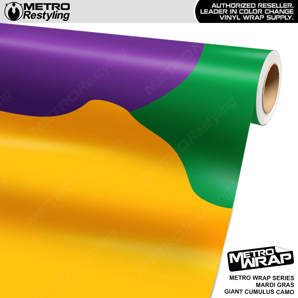 Metro Wrap Giant Cumulus Mardi Gras Camouflage Vinyl Film