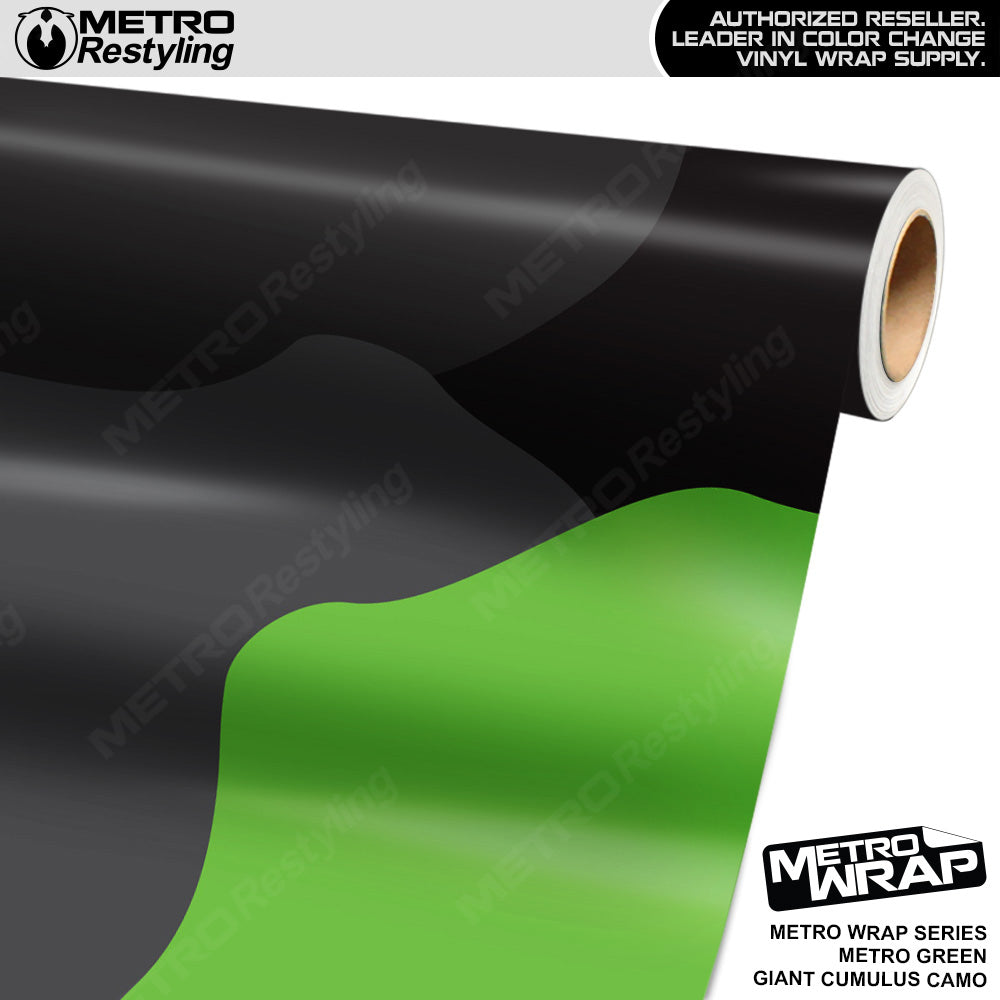 Metro Wrap Giant Cumulus Metro Green Camouflage Vinyl Film