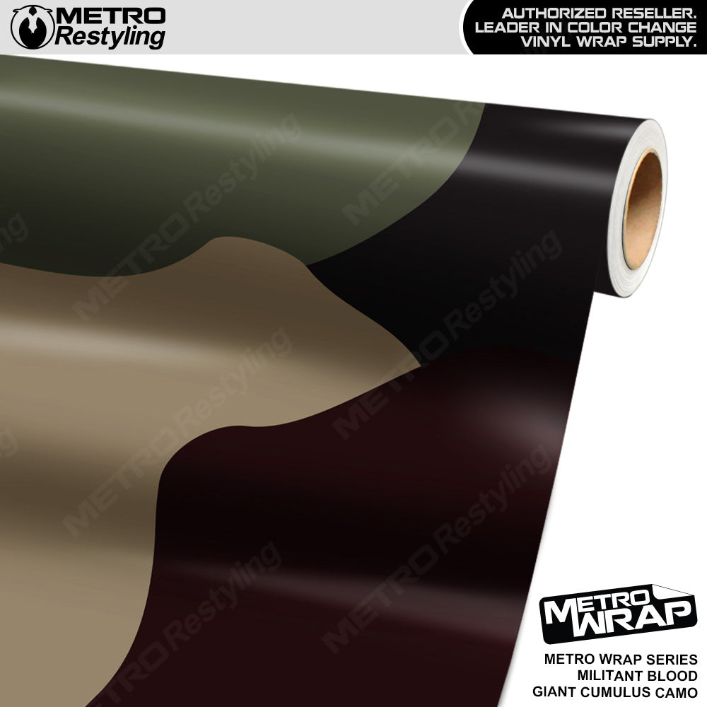 Metro Wrap Giant Cumulus Militant Blood Camouflage Vinyl Film