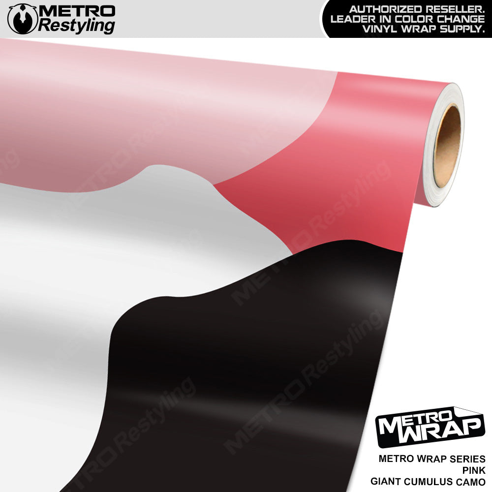 Metro Wrap Giant Cumulus Pink Camouflage Vinyl Film