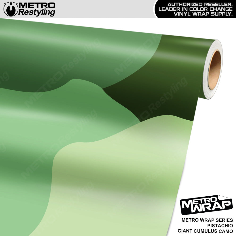 Metro Wrap Giant Cumulus Pistachio Camouflage Vinyl Film