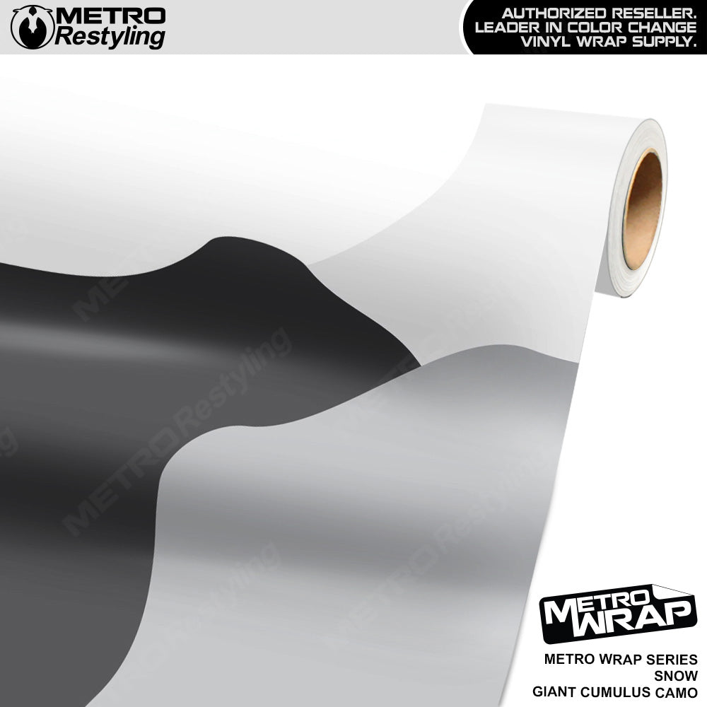 Metro Wrap Giant Cumulus Snow Camouflage Vinyl Film