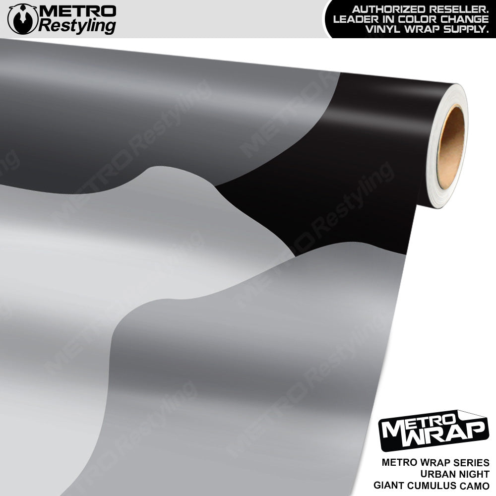 Metro Wrap Giant Cumulus Urban Night Camouflage Vinyl Film