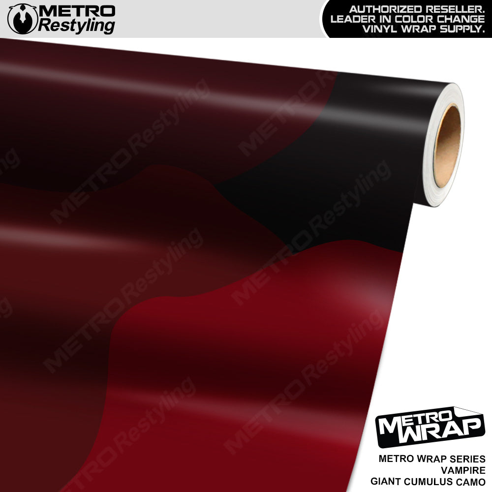 Metro Wrap Giant Cumulus Vampire Red Camouflage Vinyl Film
