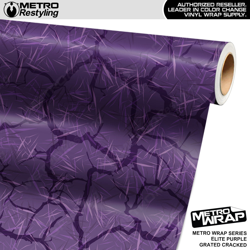 Metro Wrap Grated Cracked Elite Purple Vinyl Film