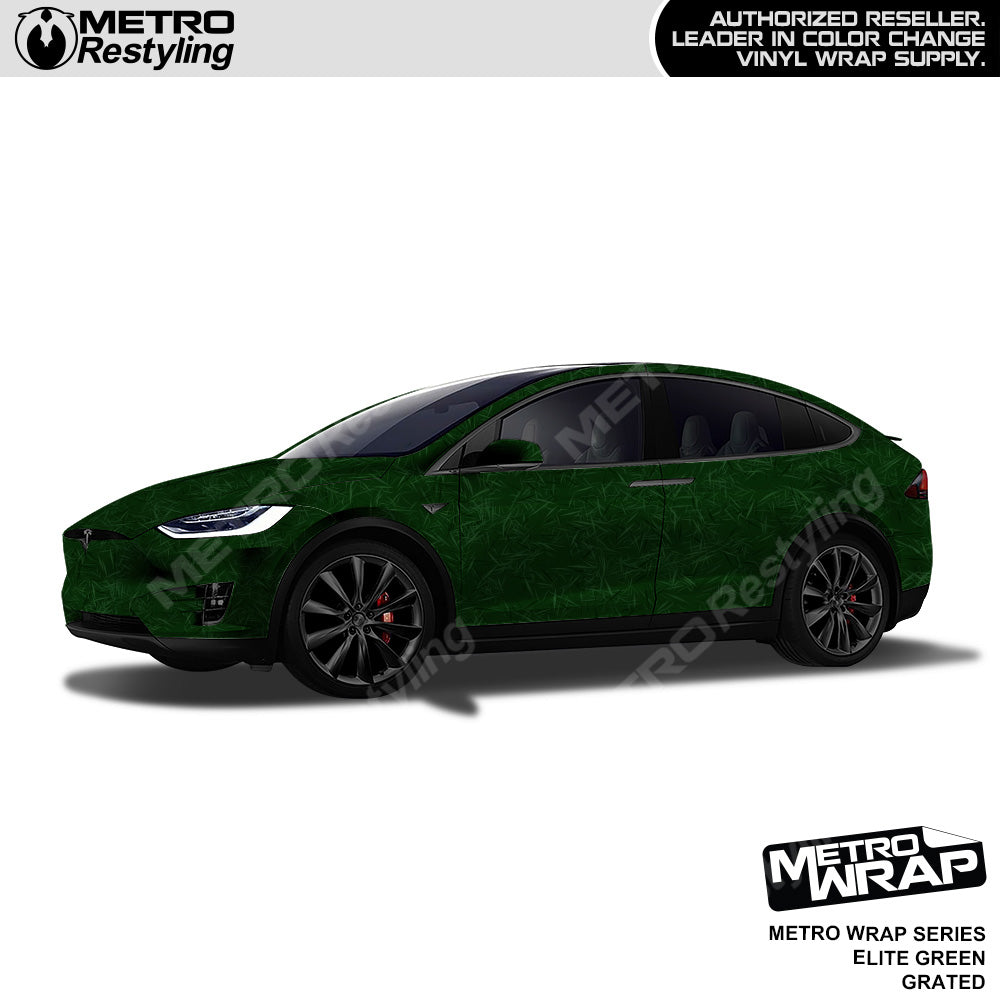 Metro Wrap Grated Elite Green Car Wrap