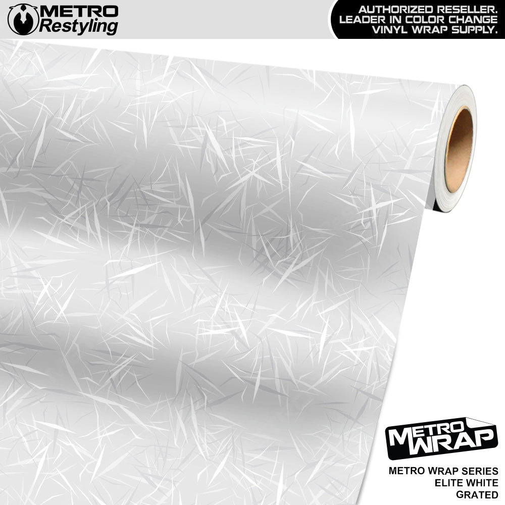 Metro Wrap Grated Elite White Vinyl Film