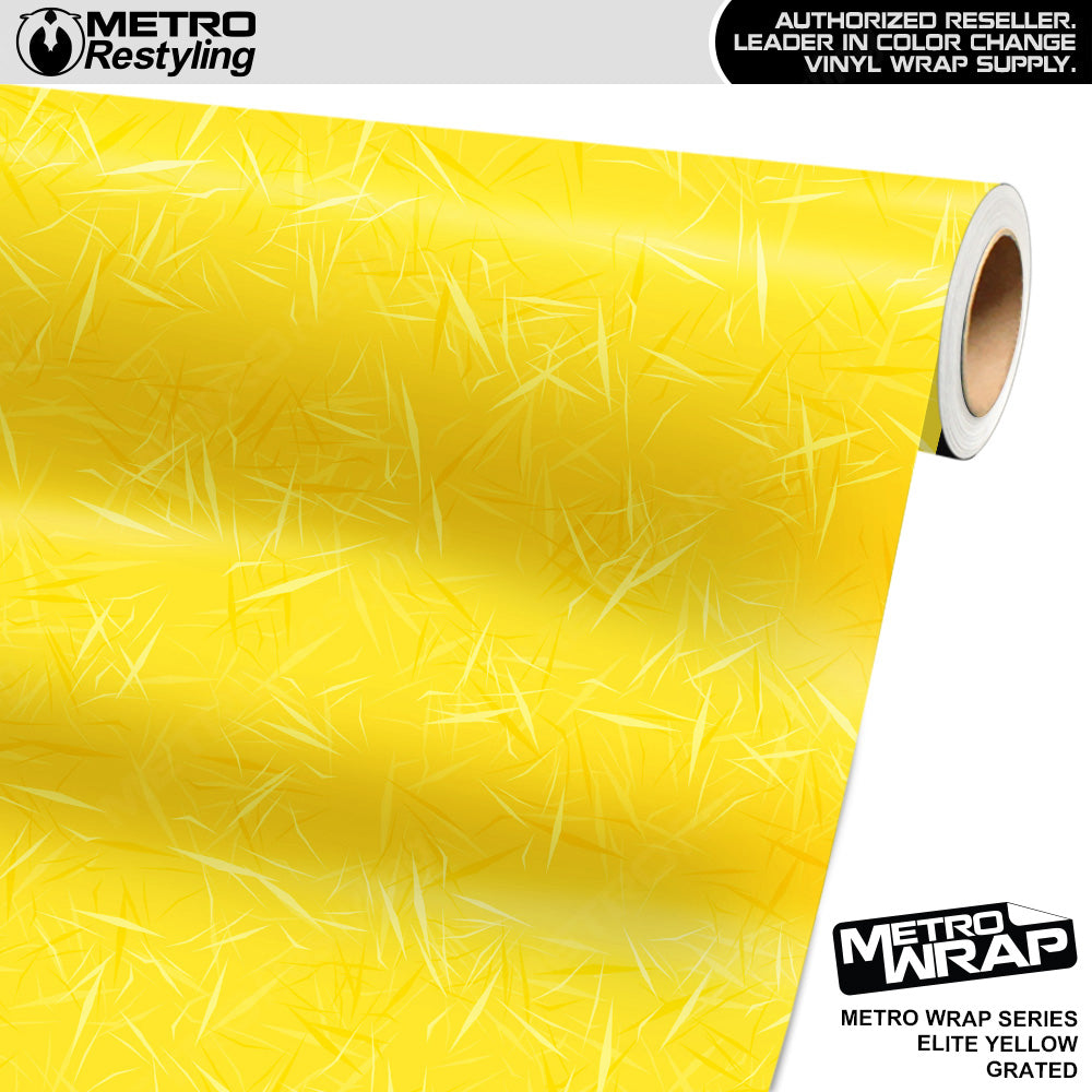 Metro Wrap Grated Elite Yellow Vinyl Film