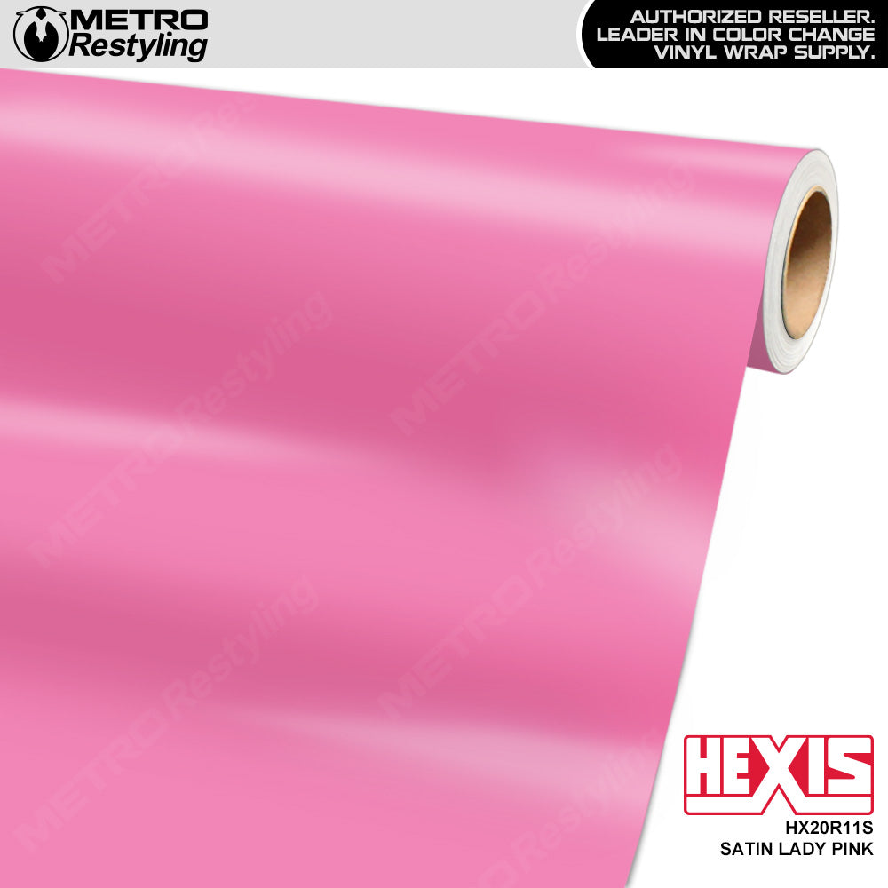 Hexis Satin Lady Pink Vinyl Wrap