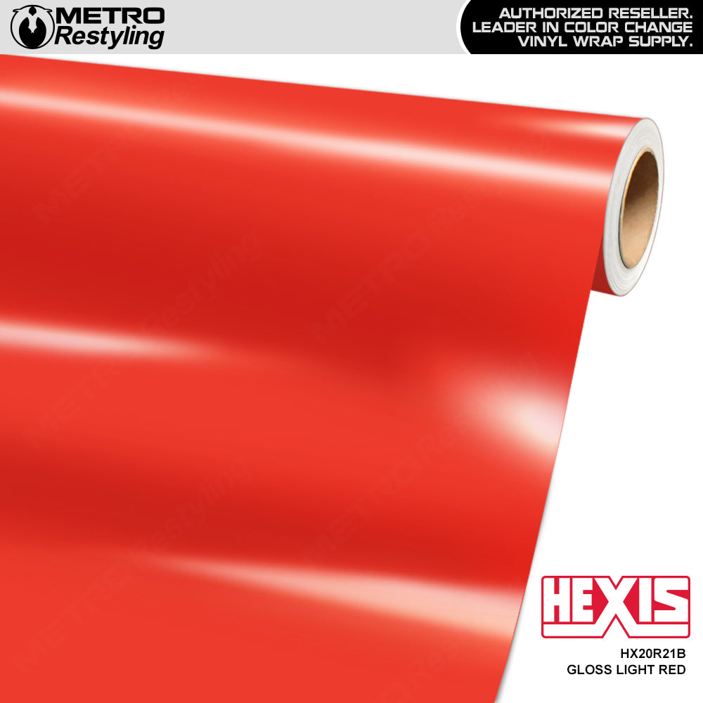 Hexis Gloss Light Red Vinyl Wrap | HX20R21B