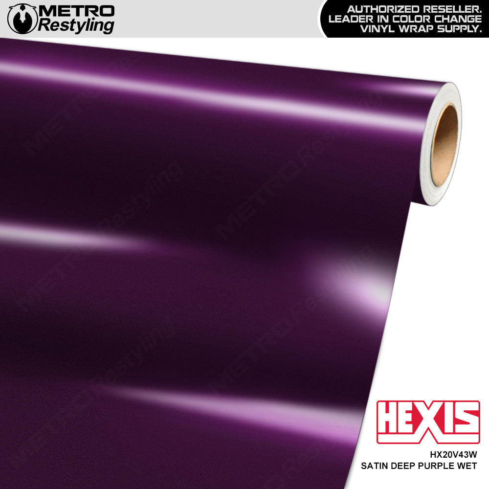 Hexis Satin Deep Purple Wet Vinyl Wrap | HX20V43W