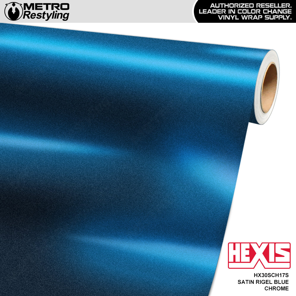 Hexis Satin Rigel Blue Chrome Vinyl Wrap | HX30SCH17S