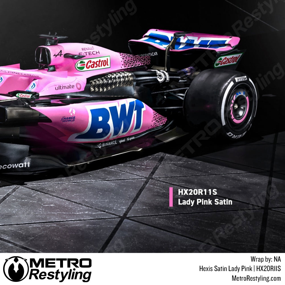 Hexis Pink Car Wrap