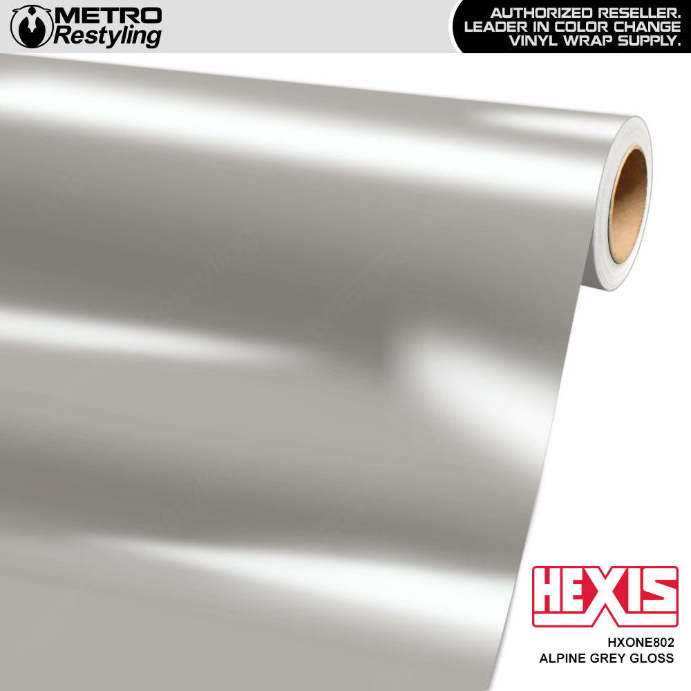 Hexis Gloss Alpine Grey Vinyl Wrap | HXONE802