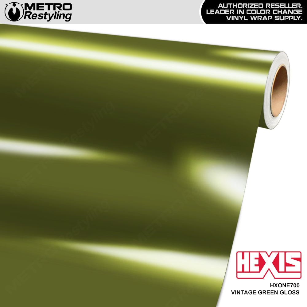 Hexis Gloss Vintage Green Vinyl Wrap | HXONE700
