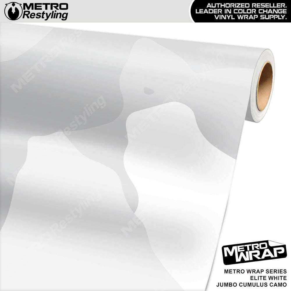 Metro Wrap Jumbo Cumulus Elite White Camouflage Vinyl Film - 3M Film - Satin Finish | BLOWOUT STOCK | (49 sq ft) | 100342