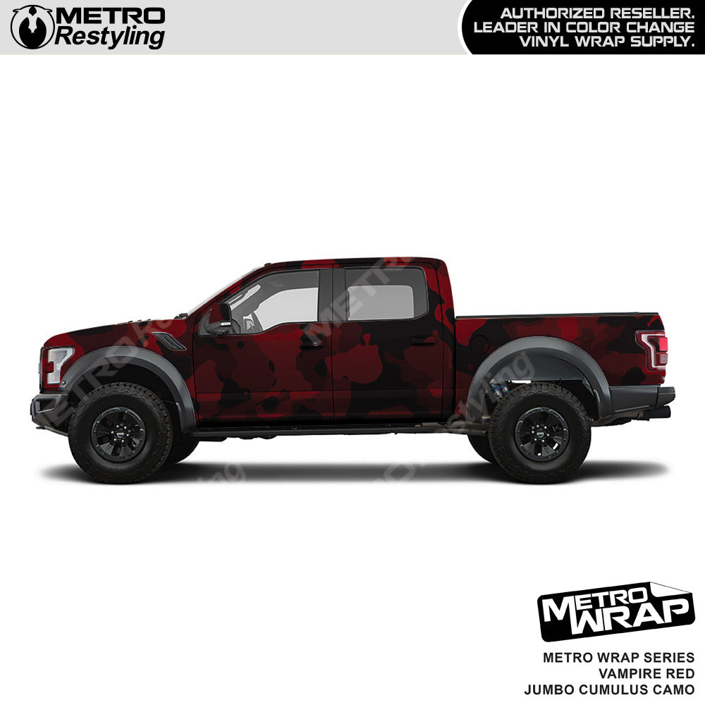 Metro Wrap Jumbo Cumulus Vampire Red Camouflage Vinyl Film