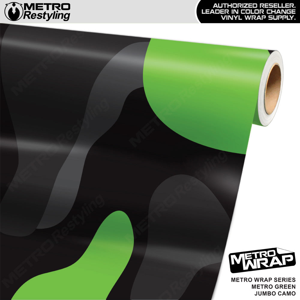 Metro Wrap Jumbo Classic Metro Green Camouflage Vinyl Film