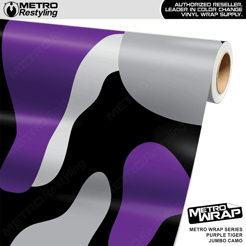 Metro Wrap Jumbo Classic Purple Tiger Camouflage Vinyl Film