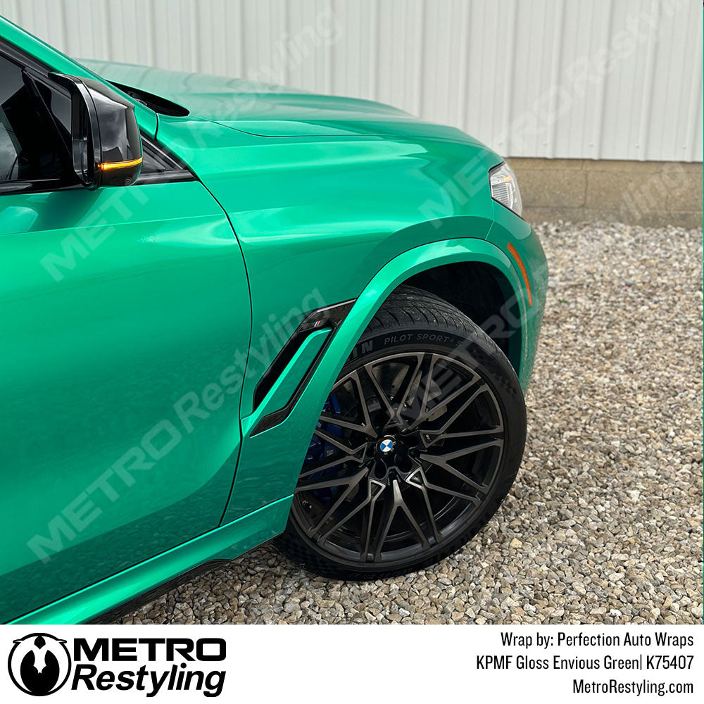 KPMF Gloss Envious Green BMW X6M Comp Vinyl Wrap