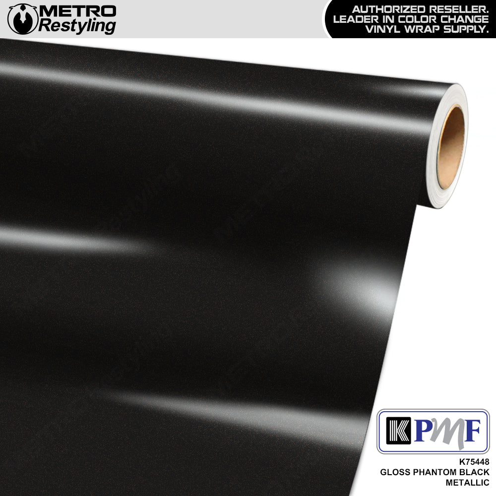 KPMF K75400 Gloss Phantom Black Metallic Vinyl Wrap