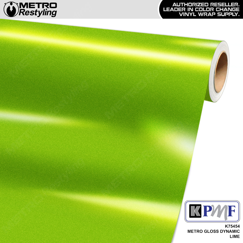 Gloss Dynamic Lime Vinyl Wrap - KPMF | Metro Restyling